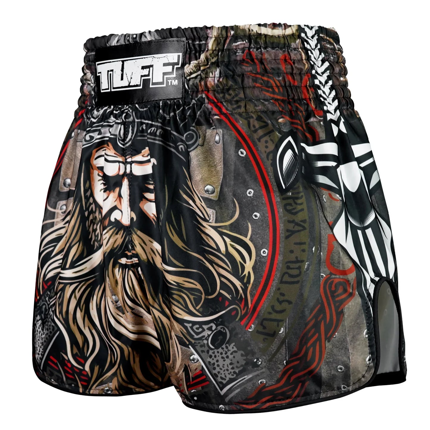 TUFF High-Cut Retro Muaythai Shorts Berserkers Fury