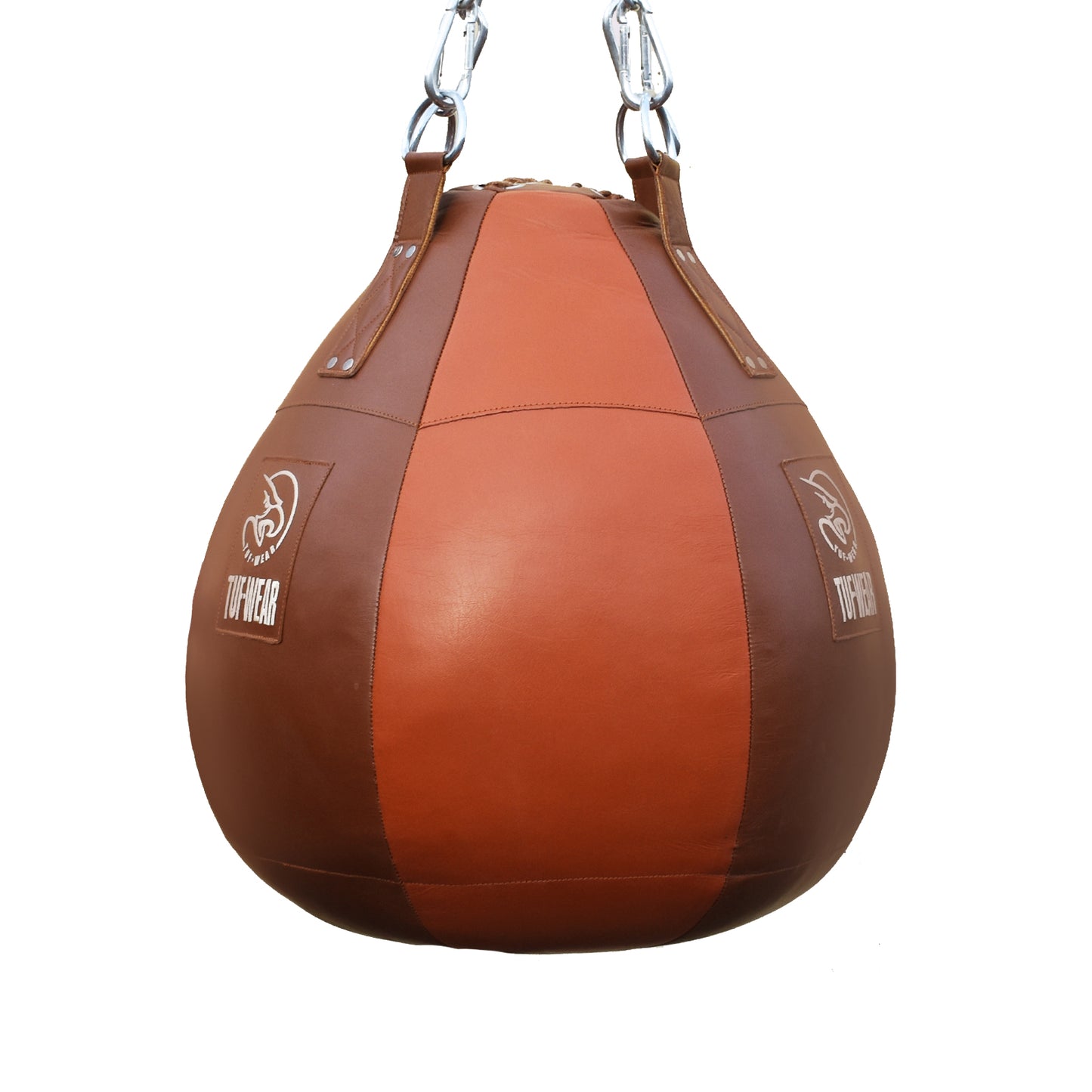 Tuf Wear Classic Brown Leather Wrecking Ball (Large Maize Bag)