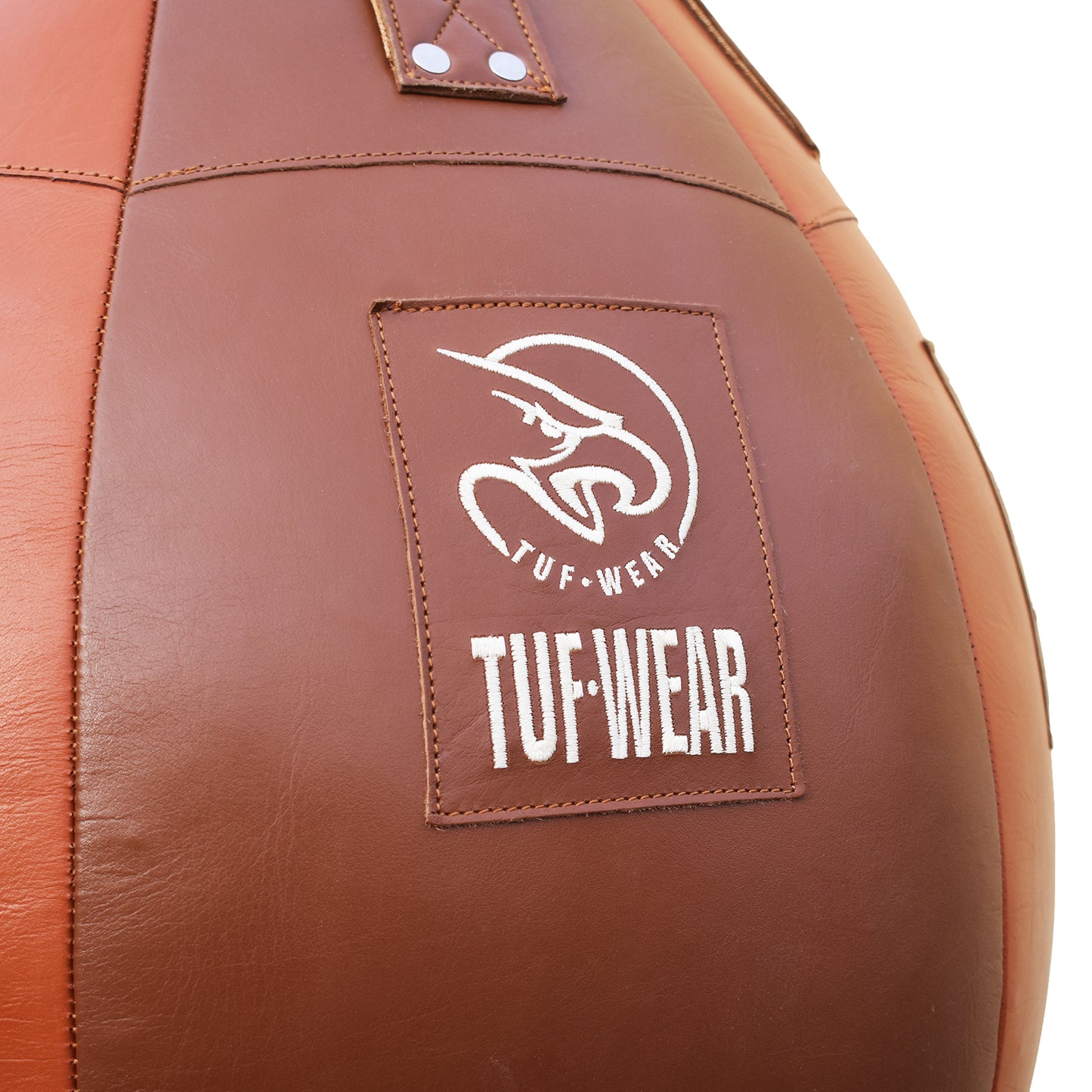 Tuf Wear Classic Brown Leather Wrecking Ball (Large Maize Bag)