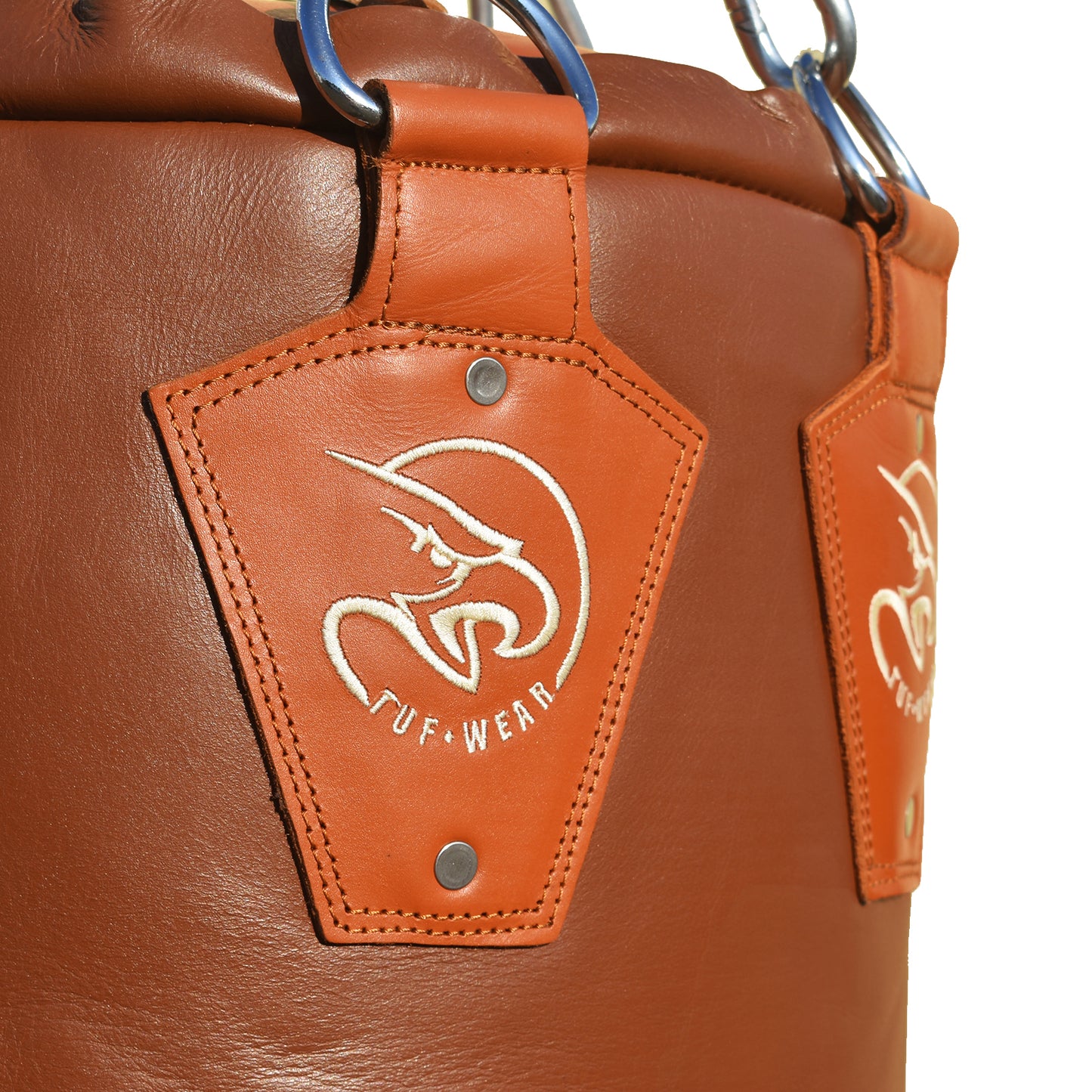 Tuf Wear Gigantor Classic Brown Hide Leather Punchbag (4ft 6)