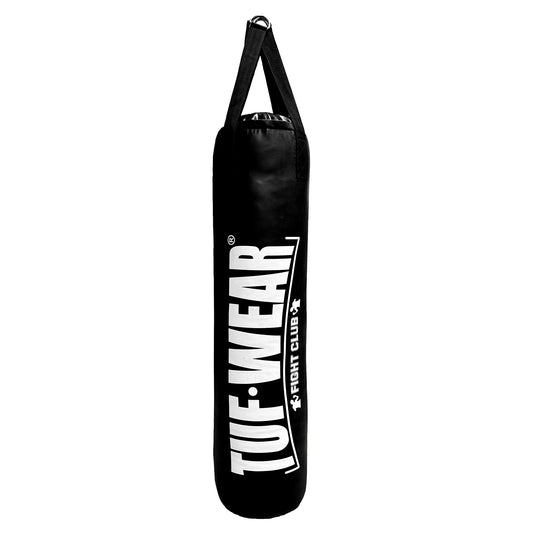 Tuf Wear Punch Bag Black Large Vertical Logo 4FT (122 CM)
