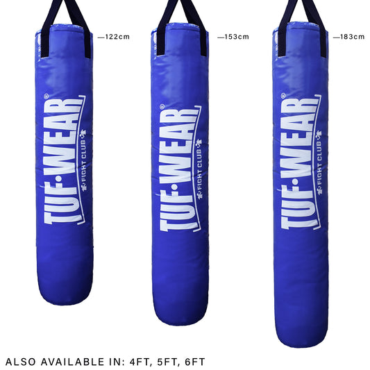 Tuf Wear Punch Bag Blue Large Vertical Logo 5FT (153 CM)