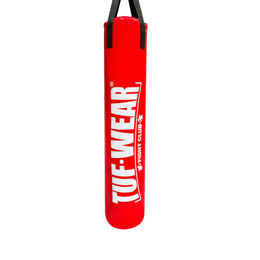 Tuf Wear Punch Bag Red Large Vertical Logo 5FT (153 CM)
