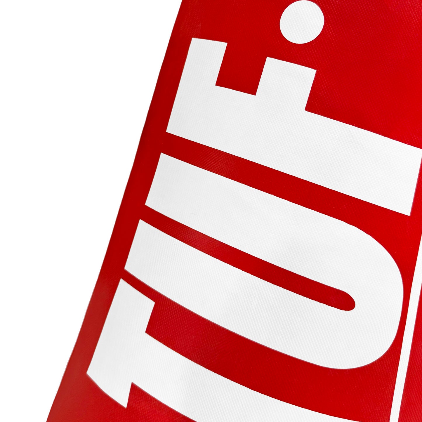Tuf Wear Punch Bag Red Large Vertical Logo 5FT (153 CM)