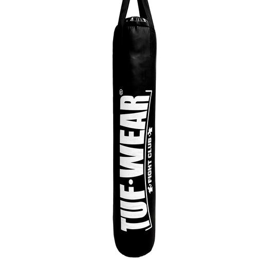 Tuf Wear Punch Bag Black Large Vertical Logo 6FT (183 CM)