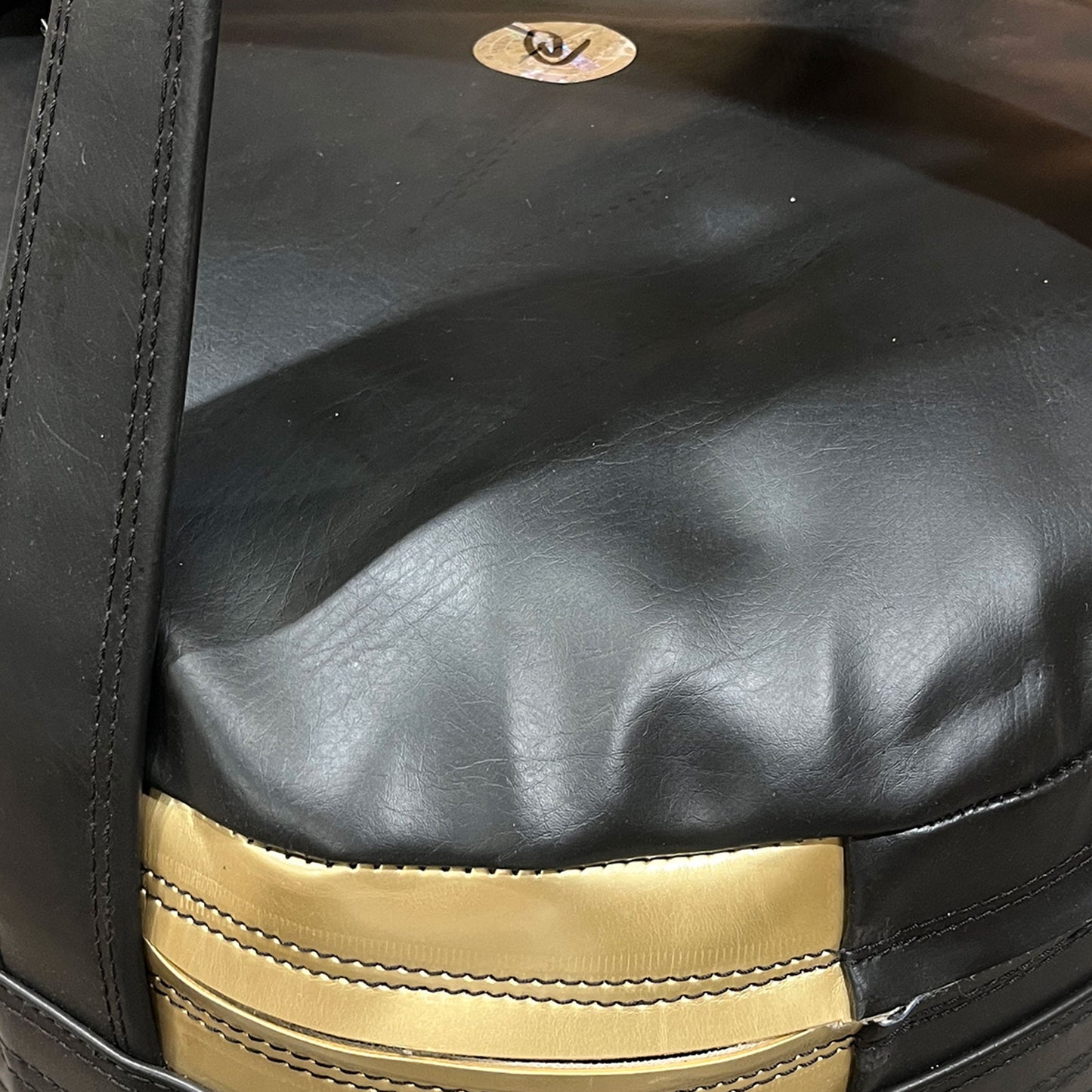 Tuf Wear Balboa 4ft Jumbo Punchbag (20 Inch Diameter) - Black/Gold (Approx 60kg)
