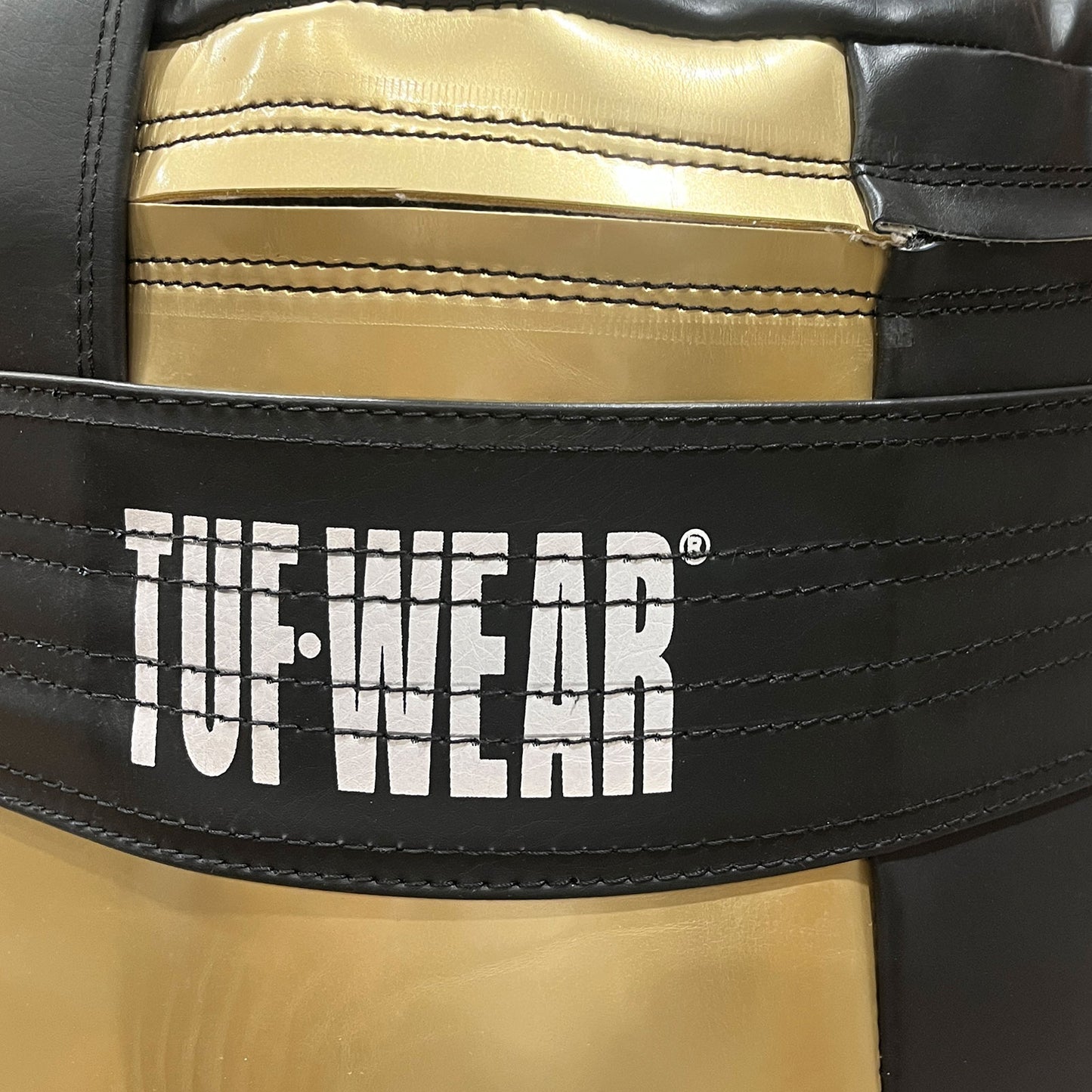 Tuf Wear Balboa 4ft Jumbo Punchbag (20 Inch Diameter) - Black/Gold (Approx 60kg)