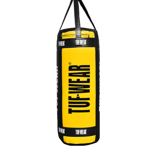 Tuf Wear Balboa 4ft Jumbo Punchbag  (20 Inch Diameter) - Black/Yellow (Approx 60kg)