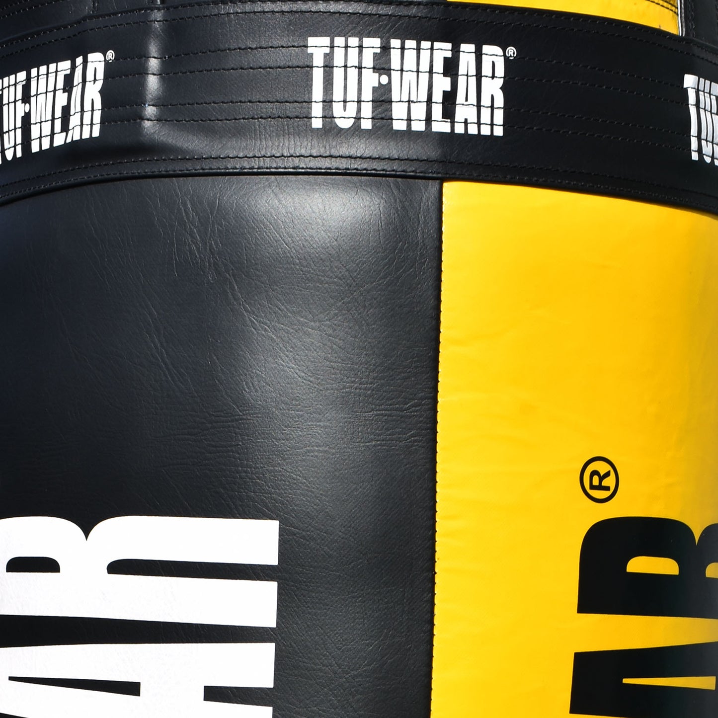 Tuf Wear Balboa 4ft Jumbo Punchbag  (20 Inch Diameter) - Black/Yellow (Approx 60kg)