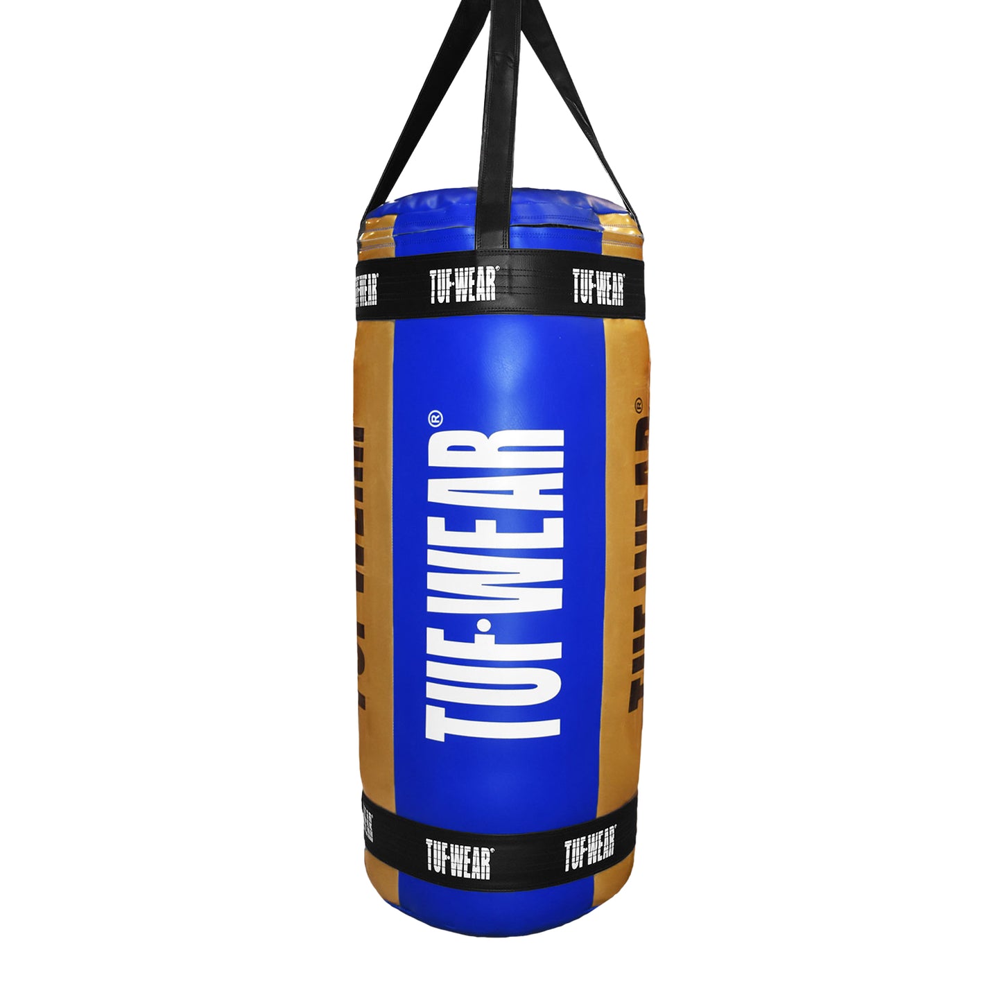Tuf Wear Balboa 4ft Jumbo Punchbag (20 Inch Diameter)- Blue/Gold (Approx 60kg)