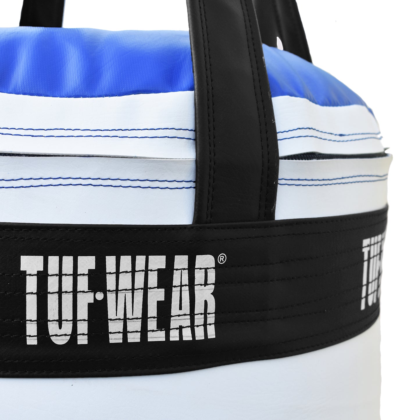 Tuf Wear Balboa 4ft Jumbo Punchbag  (20 Inch Diameter) - Blue/White (Approx 60kg)