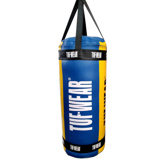 Tuf Wear Balboa 4ft Jumbo Punchbag  (20 Inch Diameter) - Blue/Yellow (Approx 60kg)