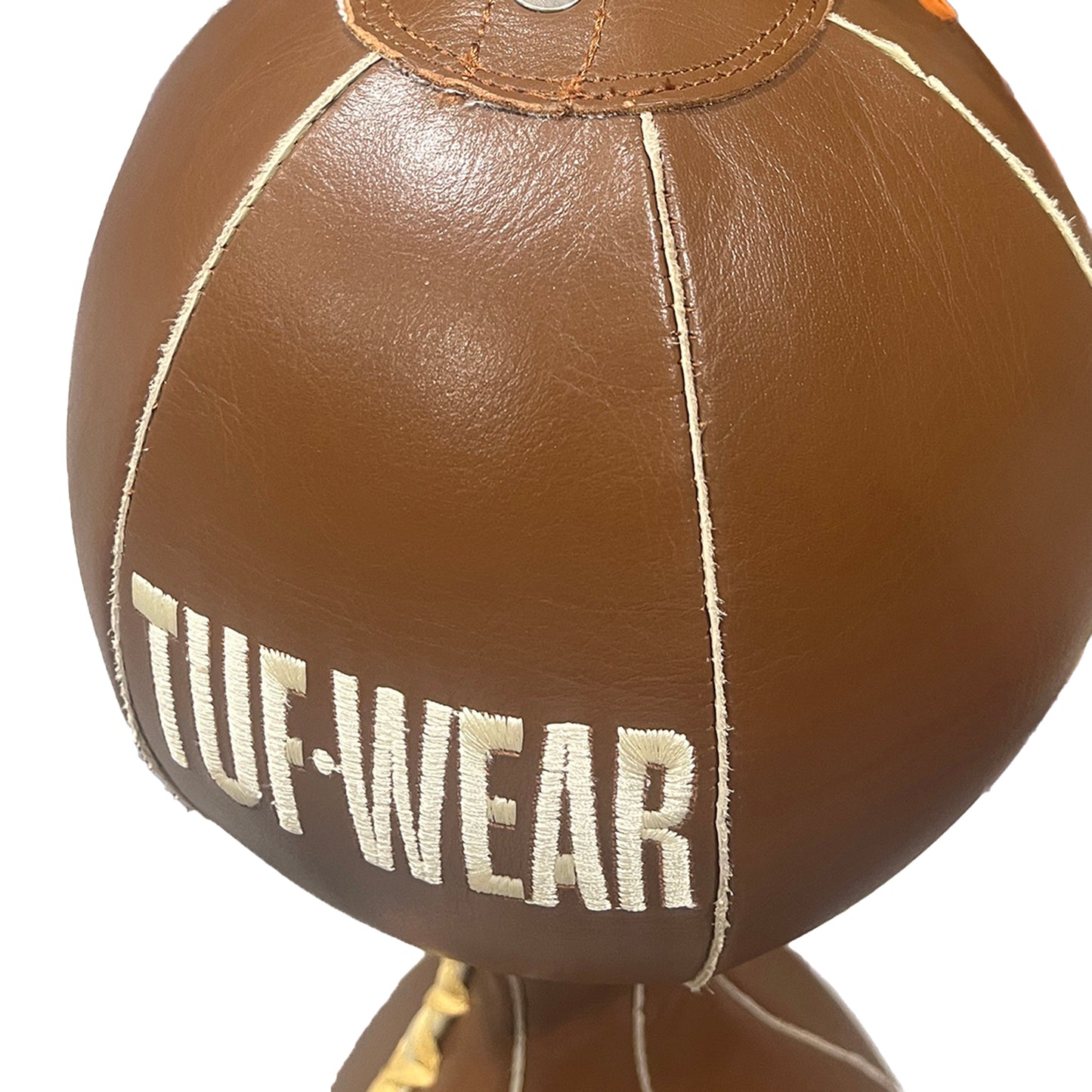 Tuf Wear Classic Brown Leather Peanut Double End Bag
