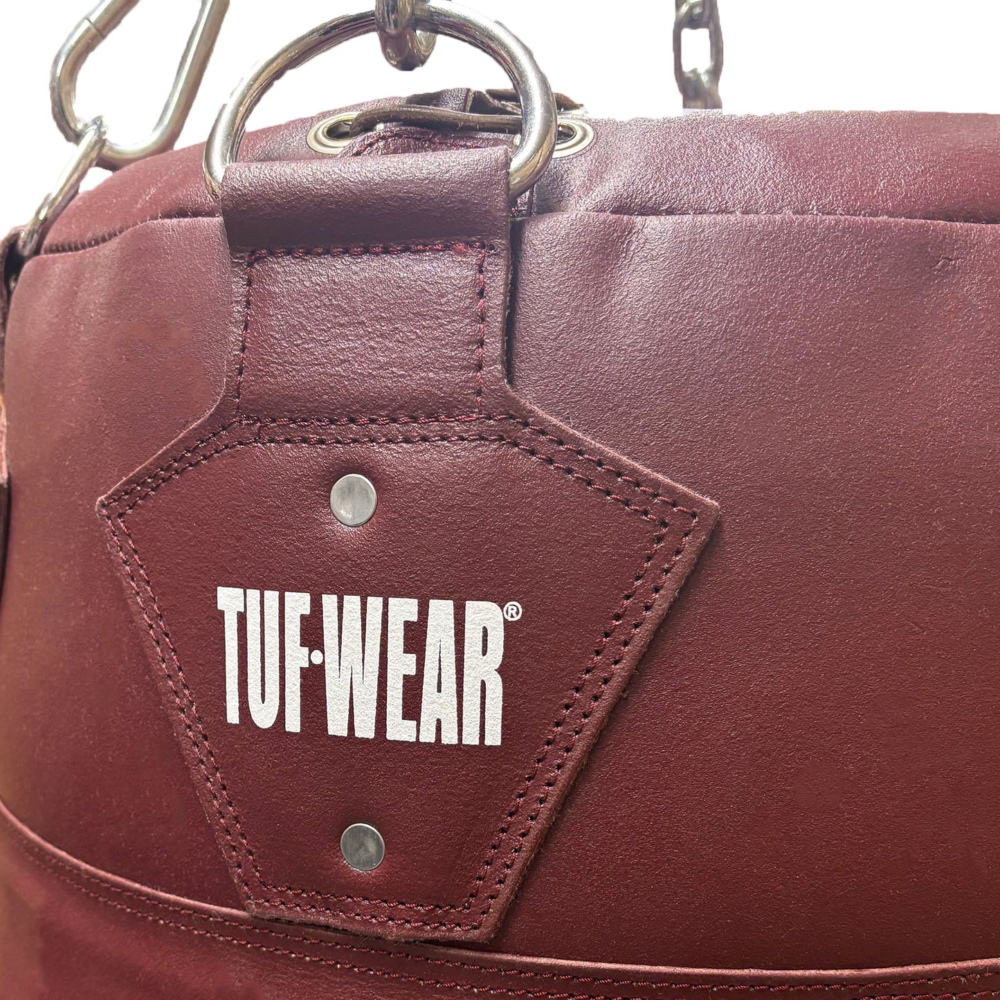 Tuf Wear Leather Angle Bag - Oxblood