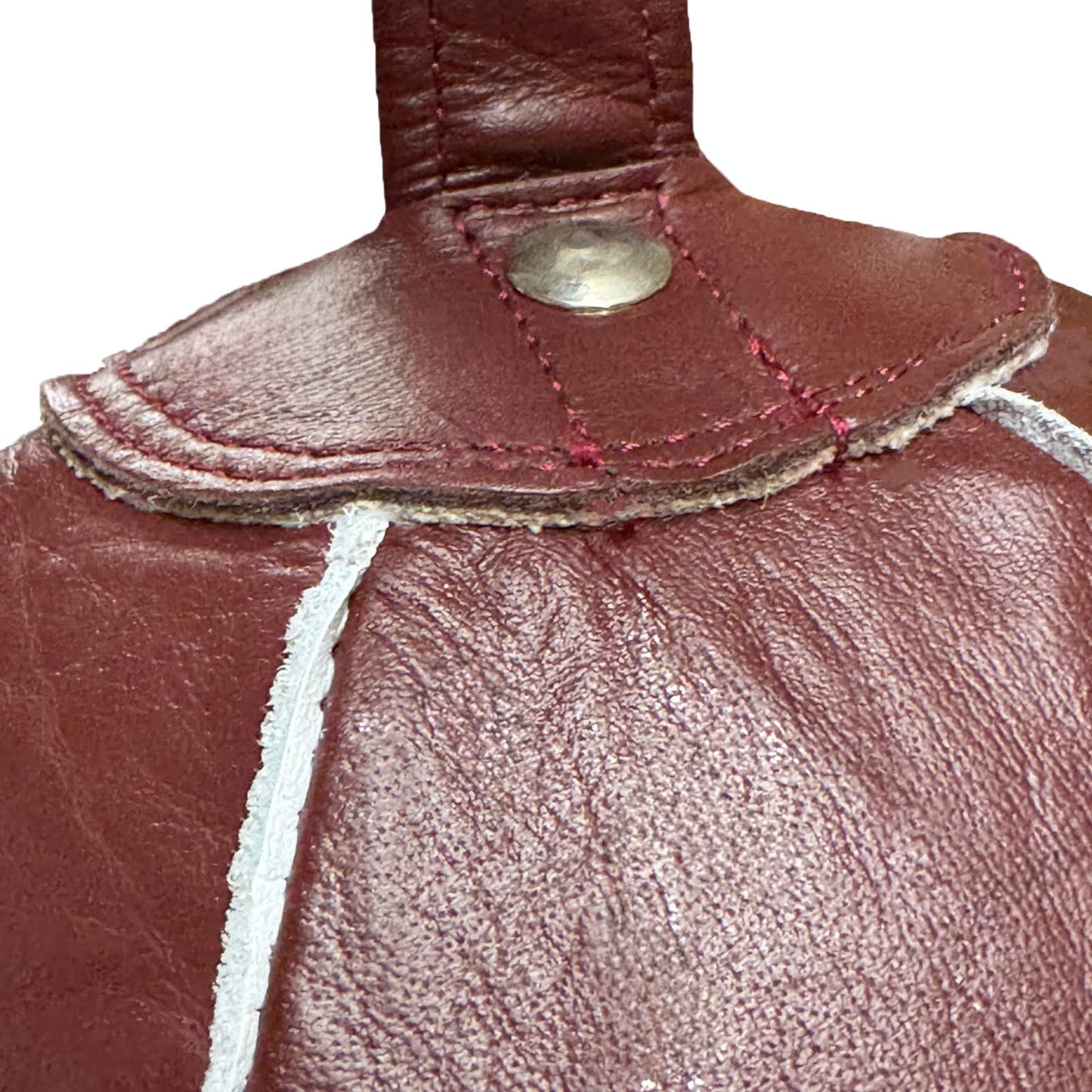 Tuf Wear Oxblood Leather Peanut Double End Bag