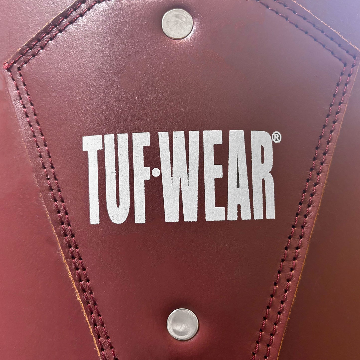 Tuf Wear Oxblood Quilted Leather Punchbag 122cm (4ft) - 40kg