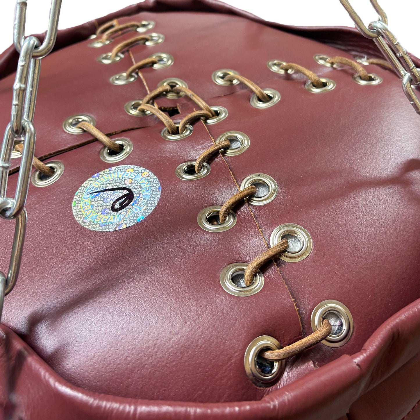 Tuf Wear Oxblood Quilted Leather Punchbag 122cm (4ft) - 40kg