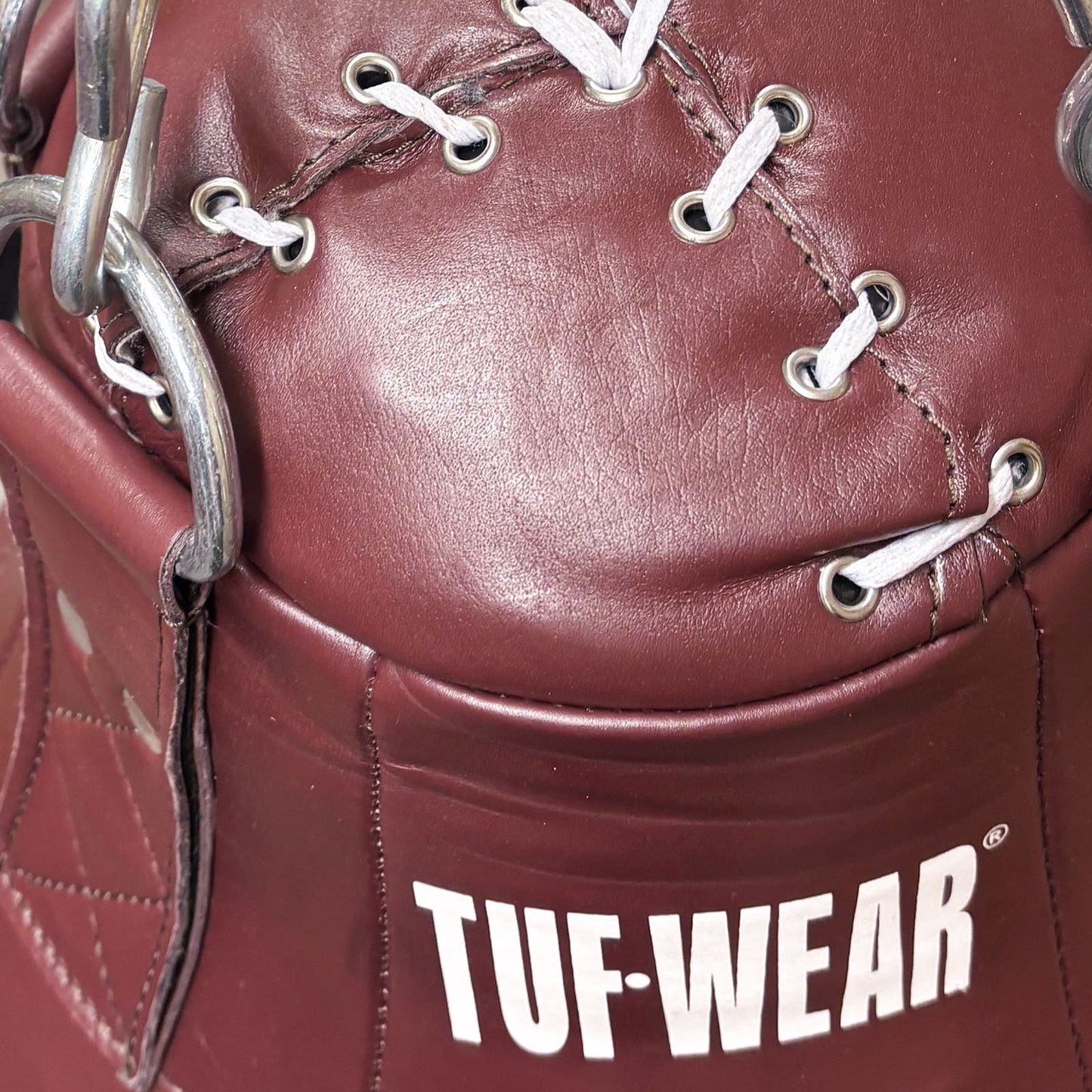 Tuf Wear Leather Uppercut Punchbag (Approx 23kg) - Oxblood