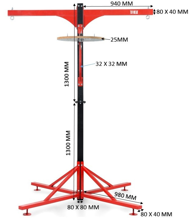Tuf Wear 4 Station Bag Stand with Speedball Platform (Bags not Included)