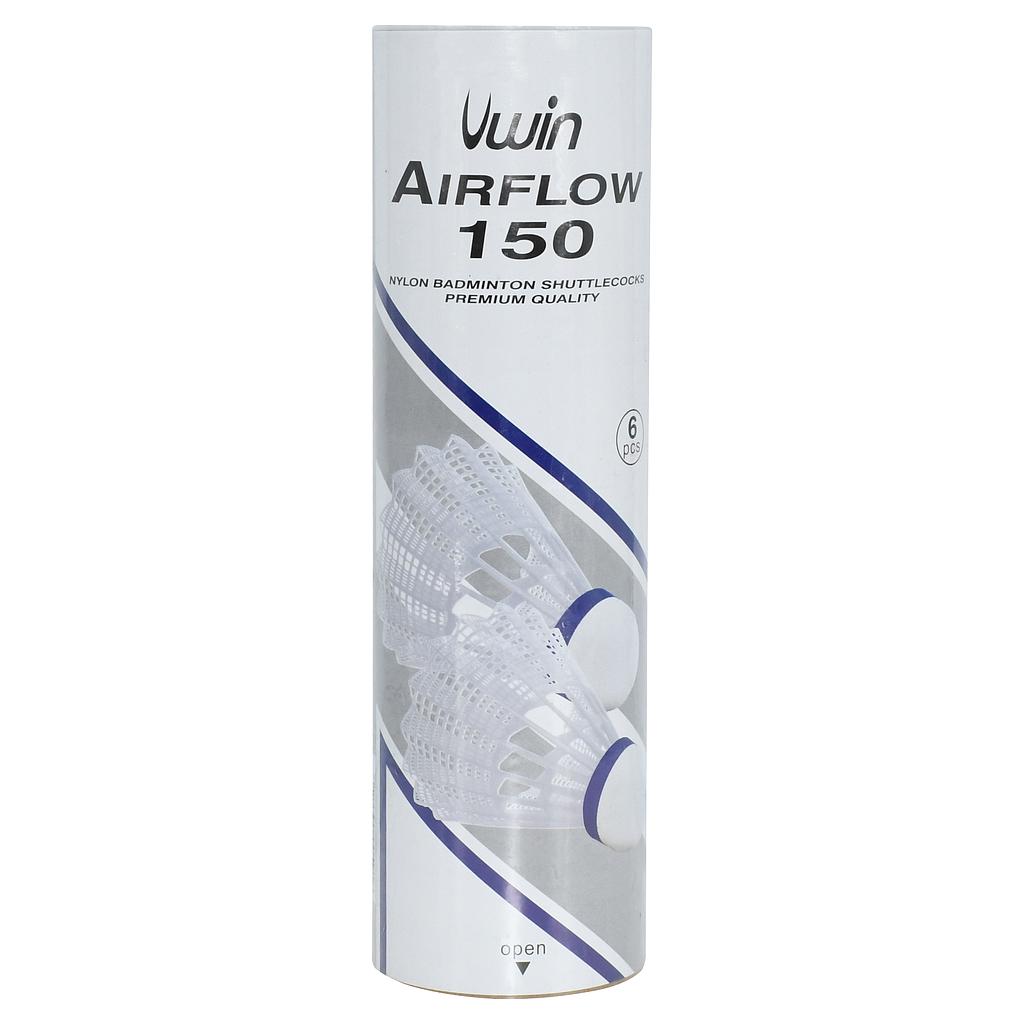 Uwin Airflow 150 Badminton Shuttlecocks Tube of 6