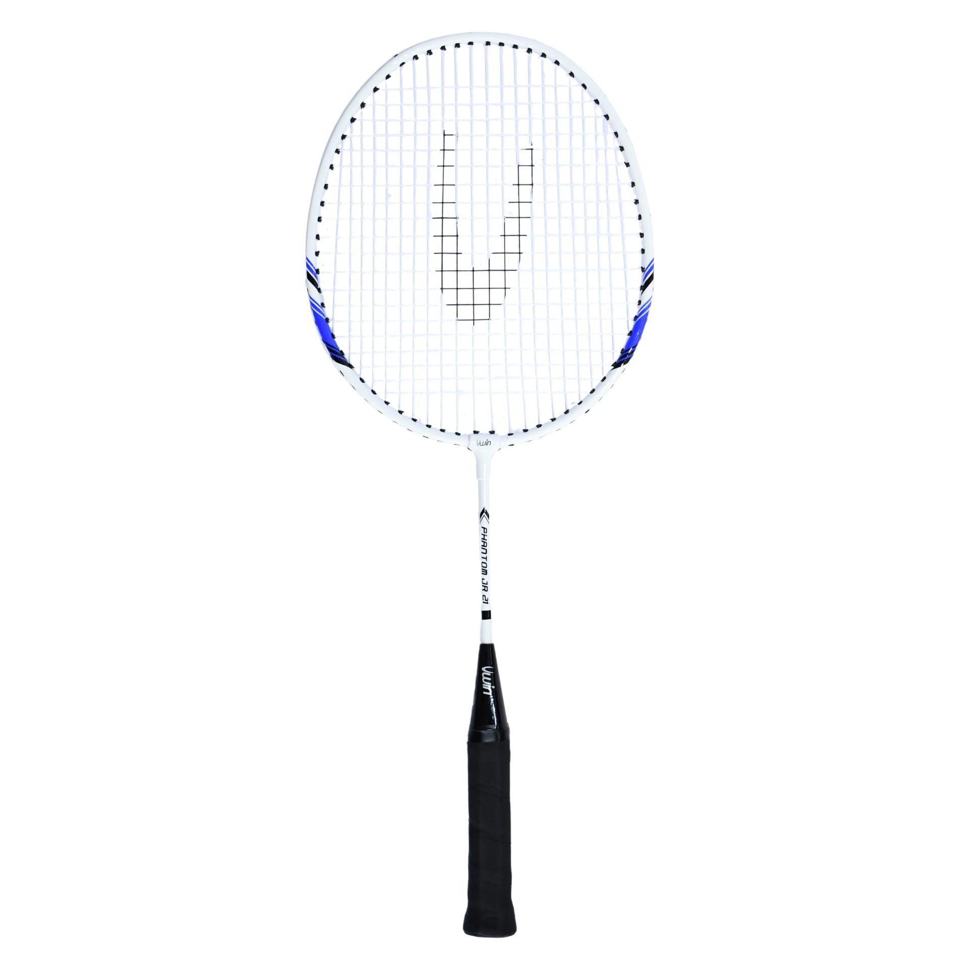 Uwin Phantom Junior badminton racket with lightweight frame and ergonomic grip, perfect for young players.