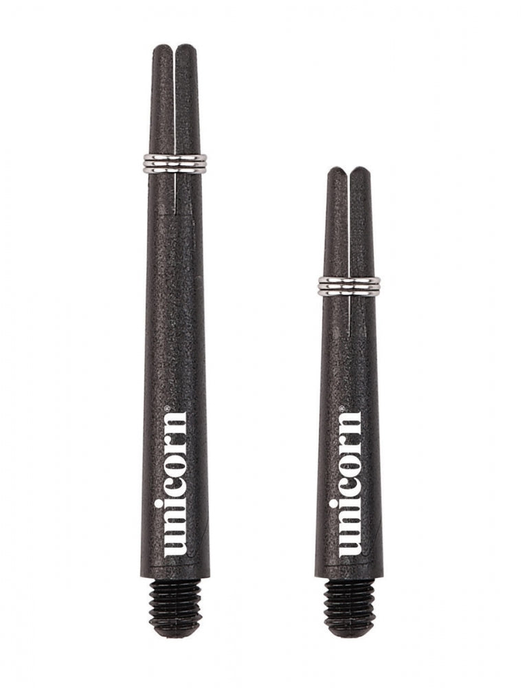 Unicorn Unicorn Gripper 3 Dart Shafts with small thread, sporting goods accessory for darts, black plastic construction
