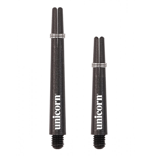 Unicorn Unicorn Gripper 3 Dart Shafts Small Thread for sporting goods, showing three colorful dart shafts with small threading