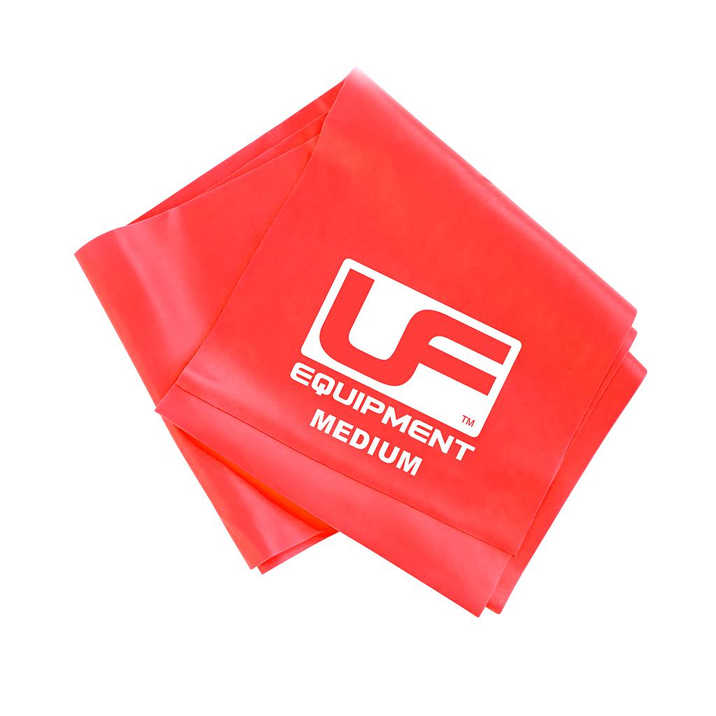 UFE Urban Fitness Resistance Band 1.5m for strength training, blue elastic exercise band on white background