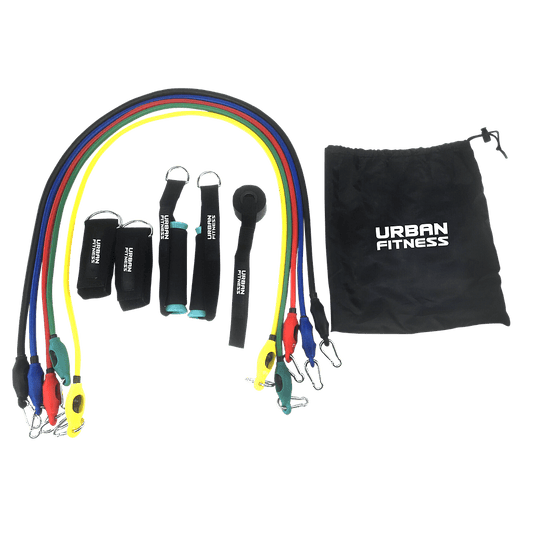 Urban Fitness 11pc Resistance Tube Set