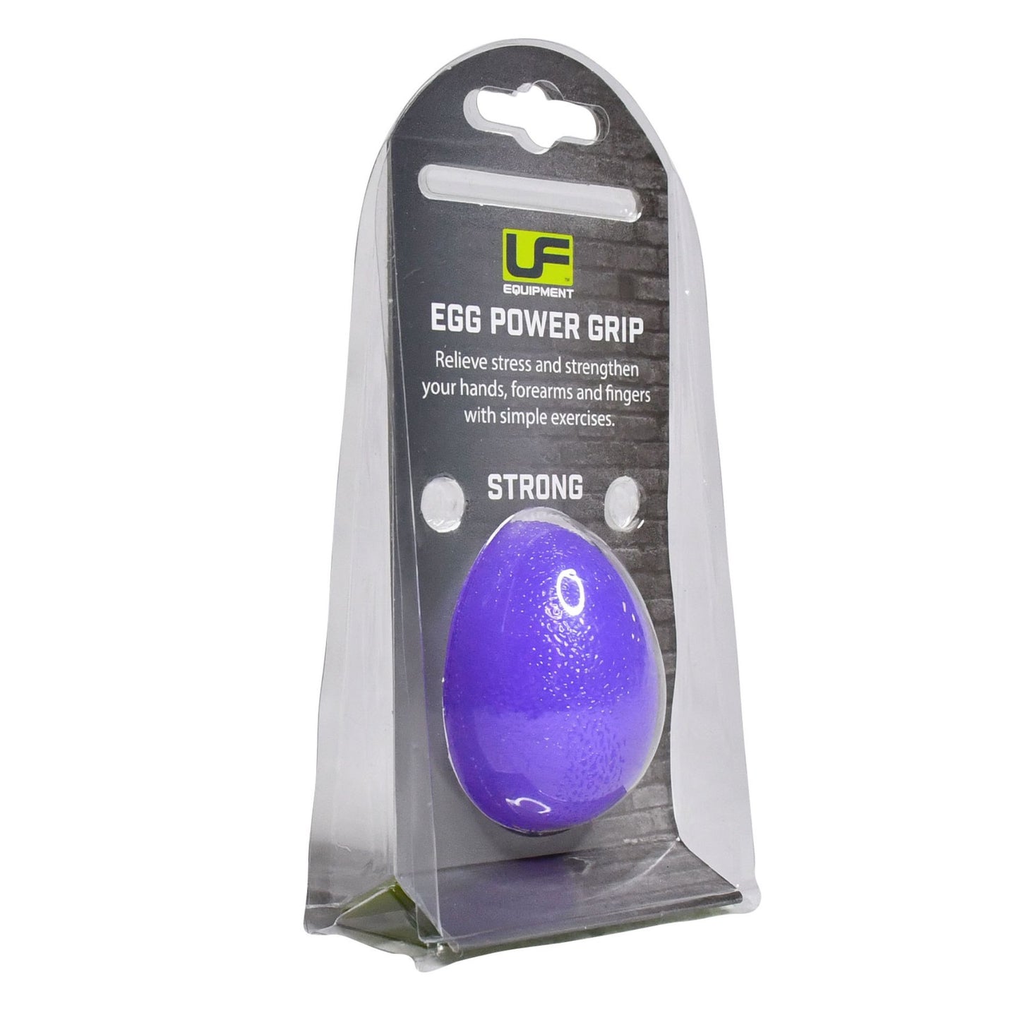 UFE Urban Fitness Egg Power Grip sporting goods with textured grip and ergonomic design for strength training and weightlifting.