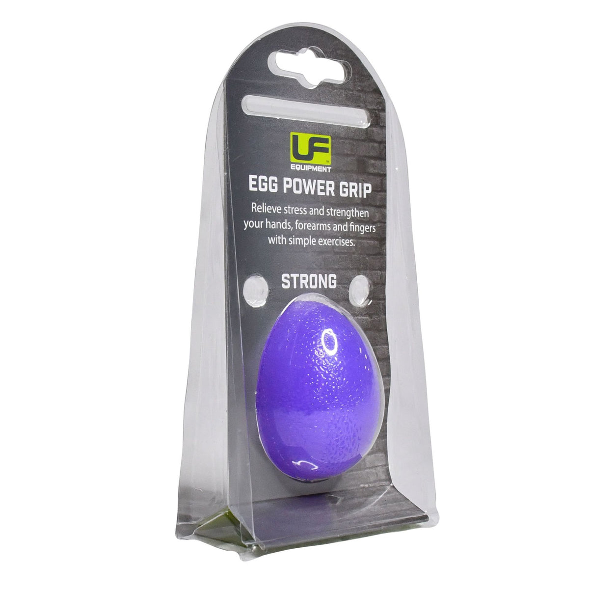 UFE Urban Fitness Egg Power Grip sporting goods with textured grip and ergonomic design for strength training and weightlifting.