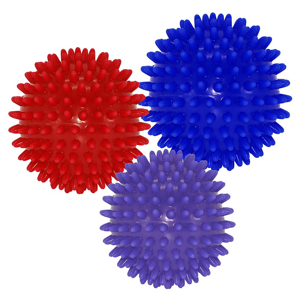 UFE Urban Fitness Massage Balls Set with three compact, textured massage balls for muscle relief and recovery.