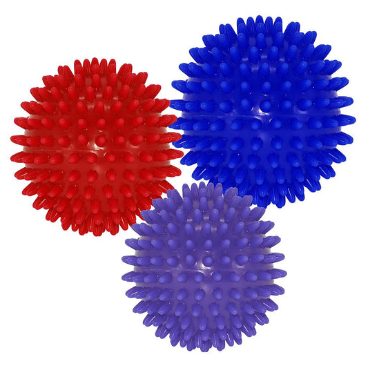 UFE Urban Fitness Massage Balls Set with three compact, textured massage balls for muscle relief and recovery.