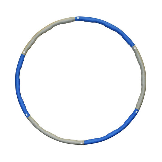 UFE Urban Fitness weighted hula hoop for exercise and fitness, with a sturdy plastic design and comfortable grip.