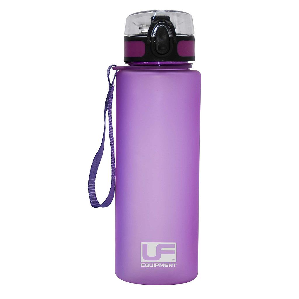 UFE Urban Fitness Flow Flip Lid Water Bottle 700ml with a clear plastic body and flip lid for easy hydration during workouts.