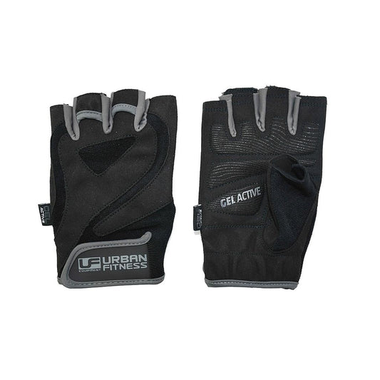 UFE Urban Fitness Pro Gel Training Glove with padded palm and adjustable strap for better grip during workouts.