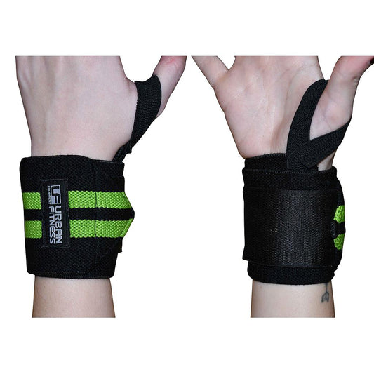 UFE Urban Fitness wrist support wraps with adjustable straps and padding for added wrist stability during workouts.