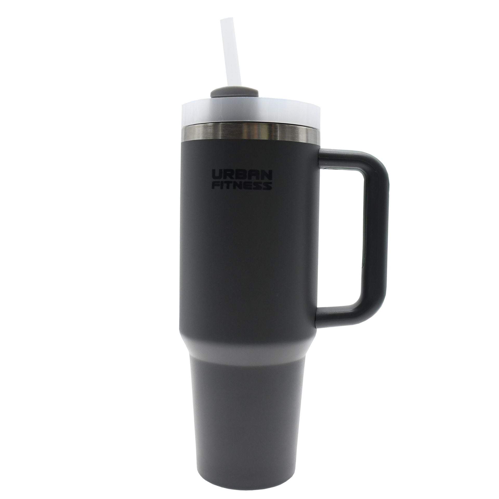 UFE Urban Fitness VitalSip 1200ml stainless steel water bottle with black lid and sleek design for sports and outdoor use