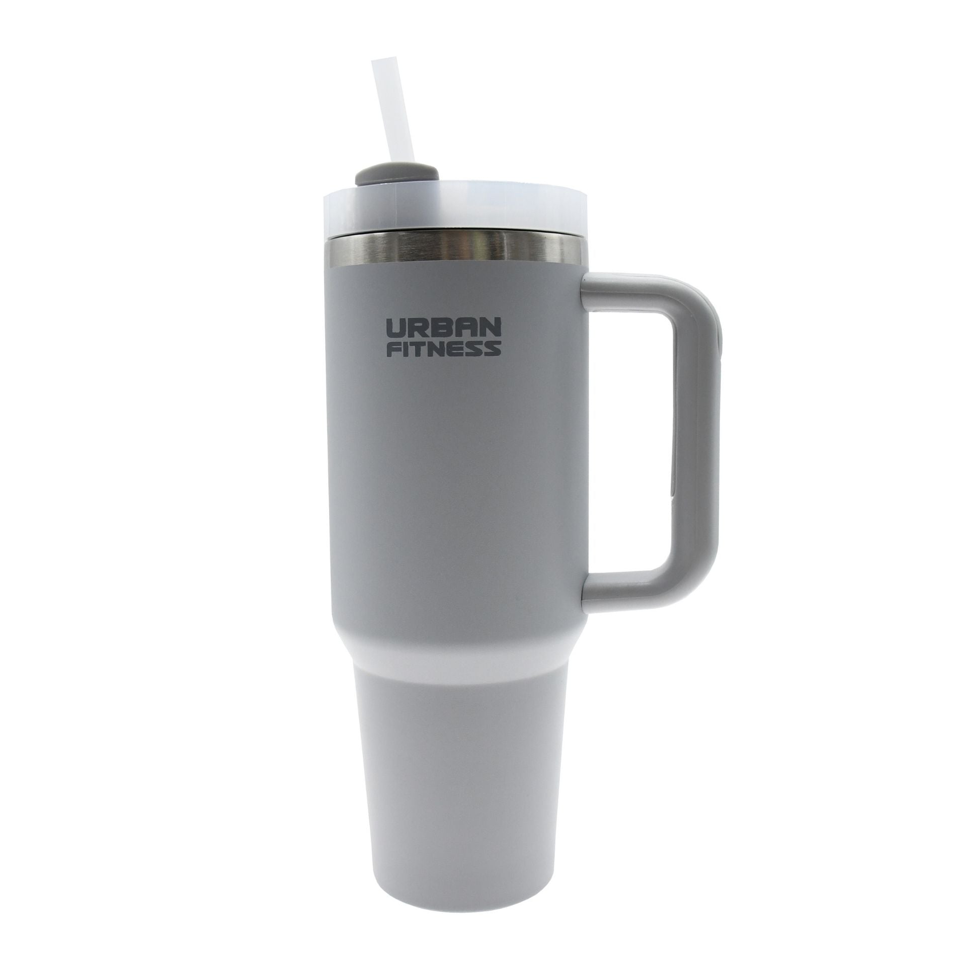 UFE Urban Fitness VitalSip 1200ml stainless steel water bottle with a black lid and sleek design for sports and active use