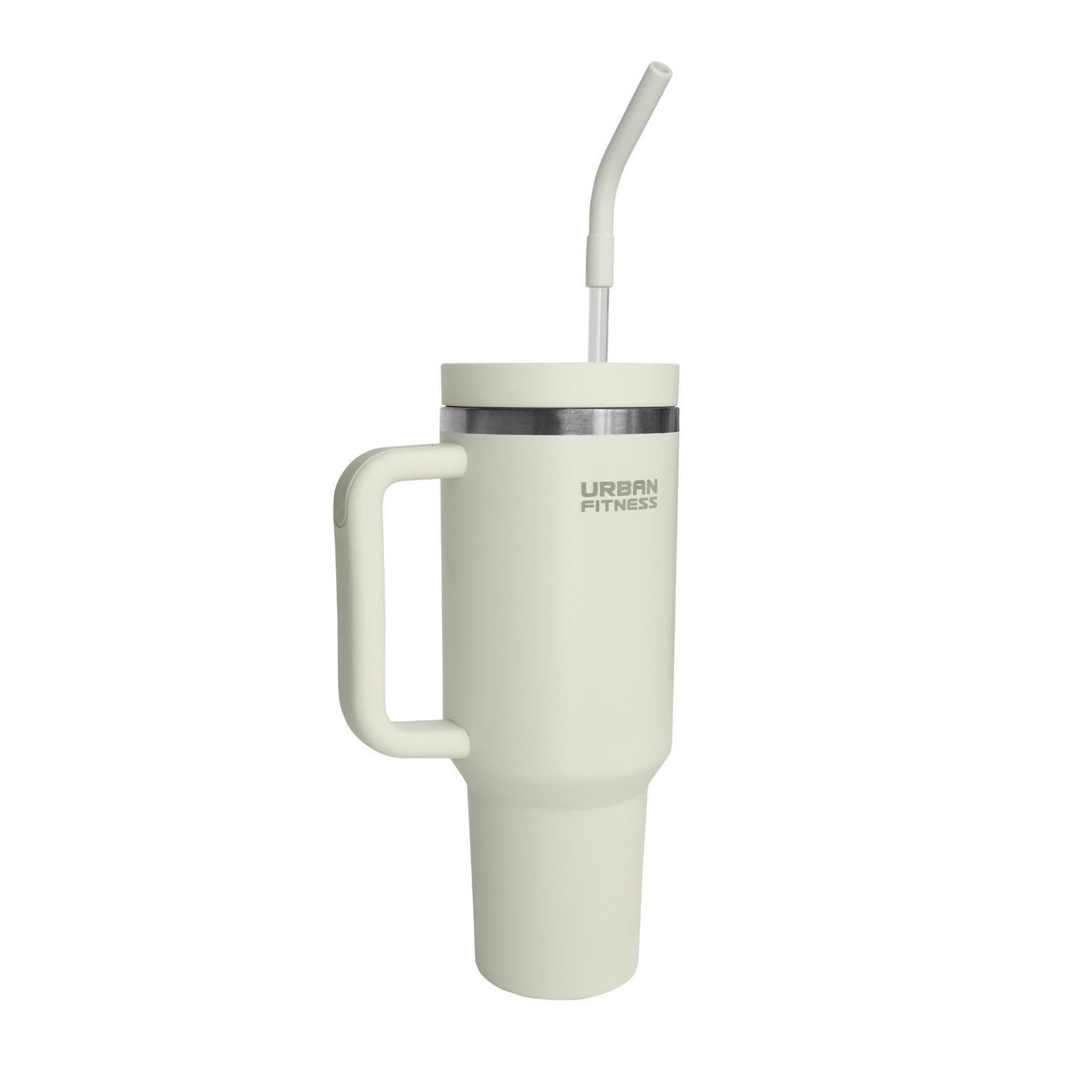 Urban Fitness VitalSip V2 water bottle with a sleek design, featuring a spill-proof lid and ergonomic grip for sporting activities.