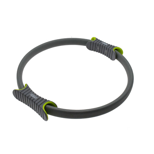 UFE Urban Fitness 14-inch Pilates Ring for toning and exercise, shown in a neutral setting.