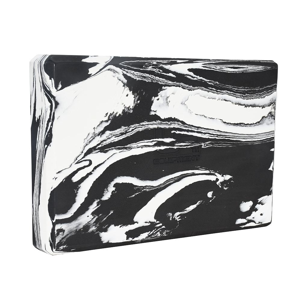 Urban Fitness marbled yoga block in light blue with textured surface, ideal for yoga and stretching exercises.