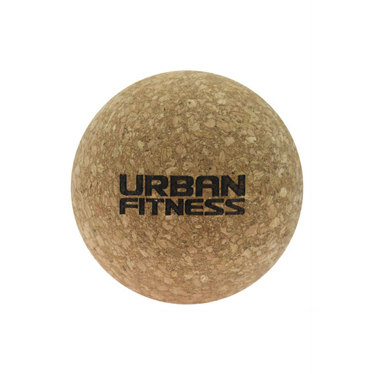 Urban Fitness cork massage ball for muscle relief and myofascial release, ideal for sports and fitness recovery.