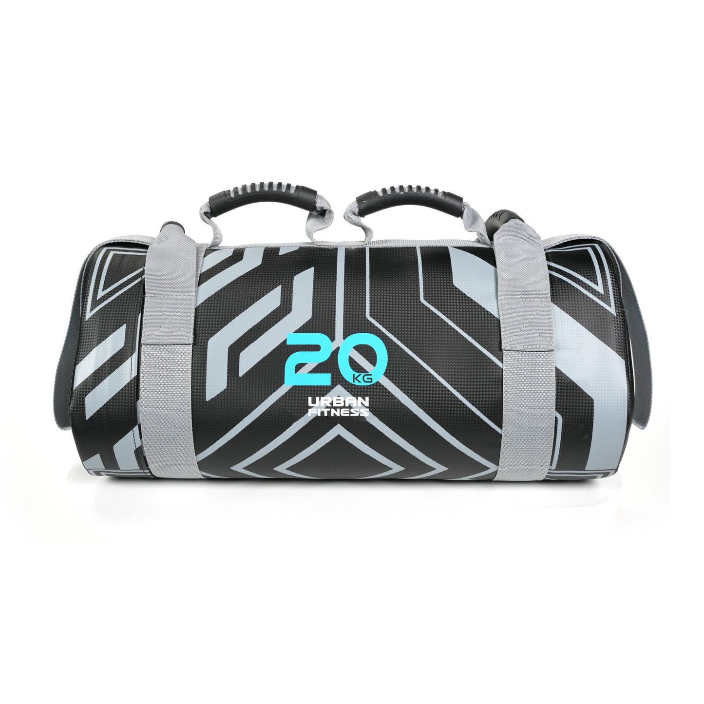 UFE Urban Fitness Power Bag in black with handles, designed for strength training and functional fitness exercises.