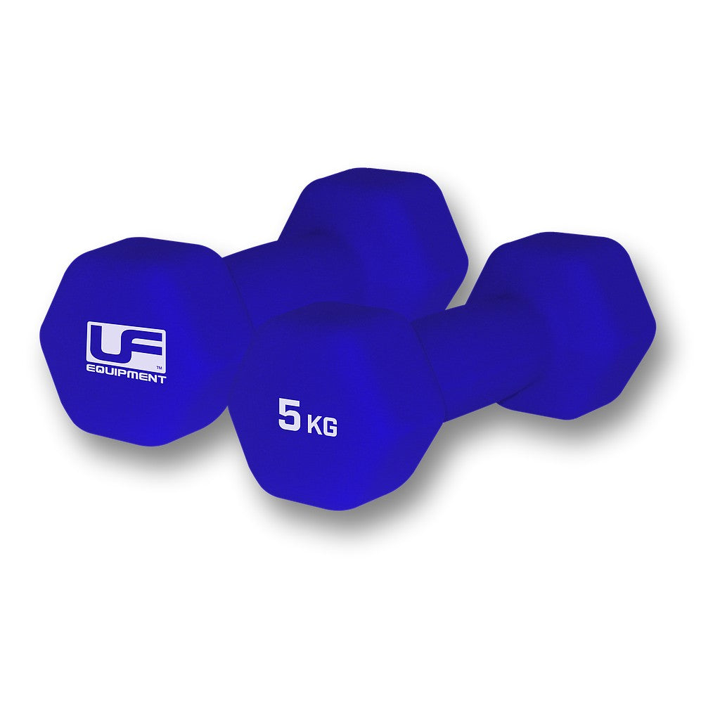 Urban Fitness Hex Dumbbells - Neoprene Covered Pair