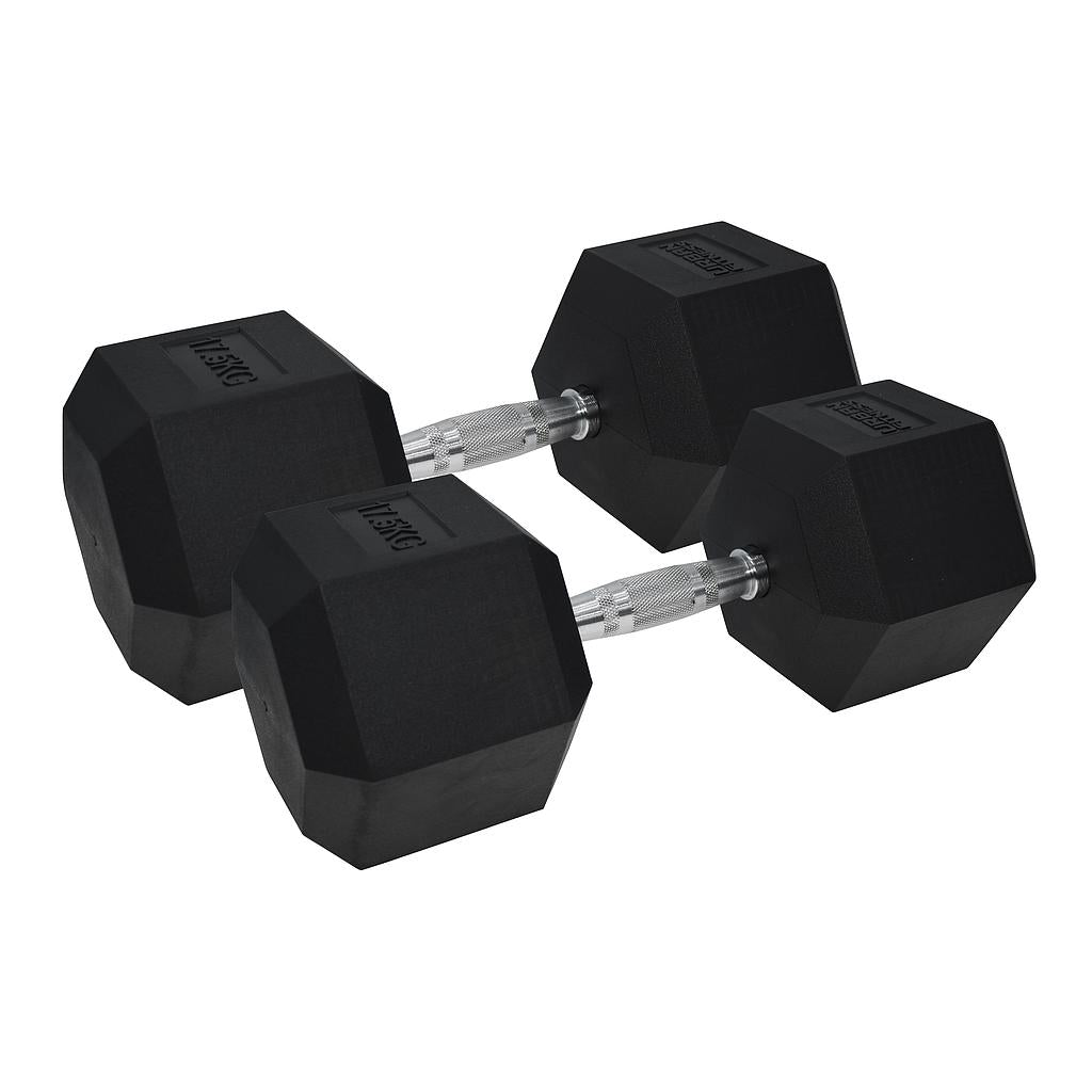 Urban Fitness PRO Hex Dumbbell - Rubber Coated Pair