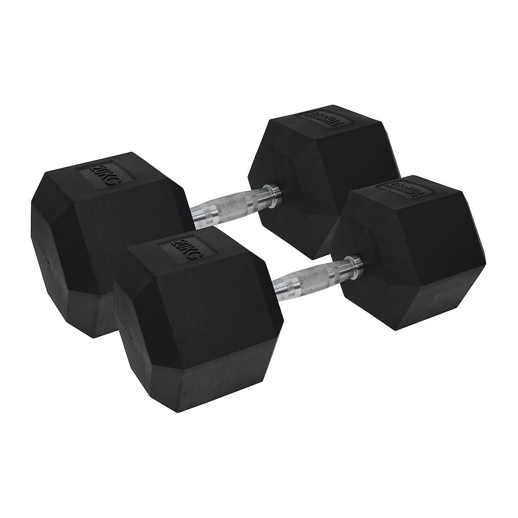 Urban Fitness PRO Hex Dumbbell - Rubber Coated Pair