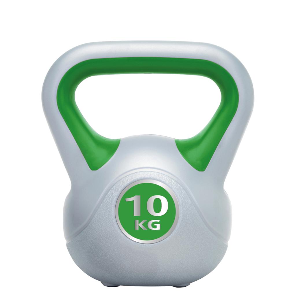 Urban Fitness vinyl kettlebell in black with UFE branding, designed for strength training and functional workouts.