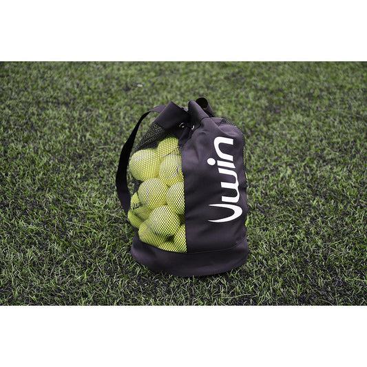 Uwin small ball carry bag for sporting goods, compact black bag with handle for easy transport of small sports balls.