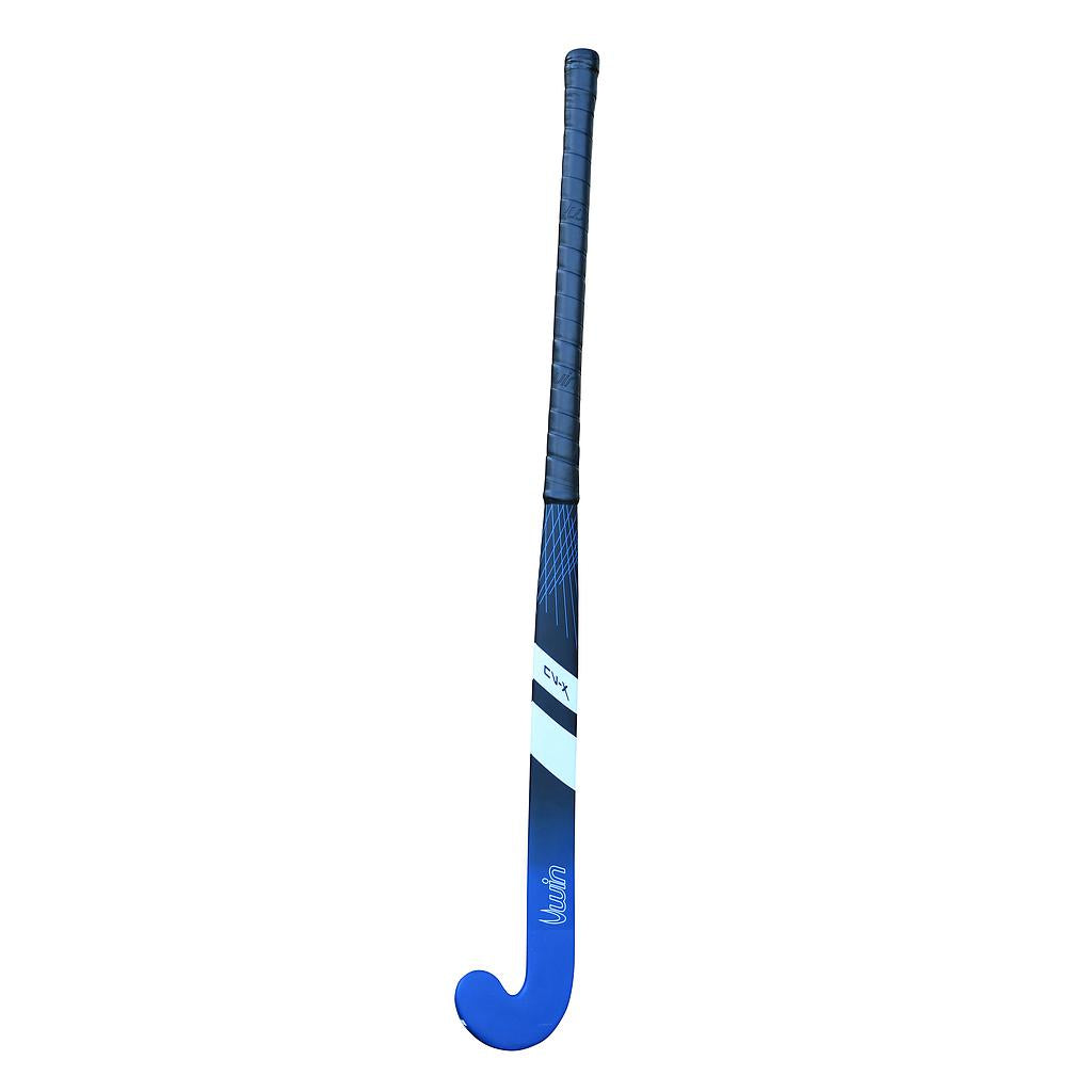 Uwin CV-X fiberglass hockey stick with black and white design, sporting goods equipment for ice hockey players